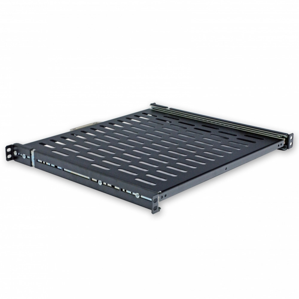 Полиця висувна 19" CMS UA-SHSL-400B 1U 400 мм, чорна Київ - фото 4