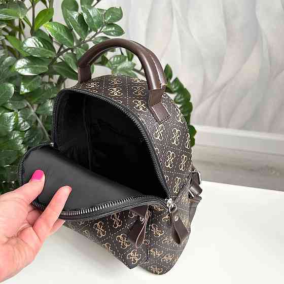 Жіночий рюкзак класичний брендовий. Жіночий маленький брендовий рюкзак Коричневий 816 Київ