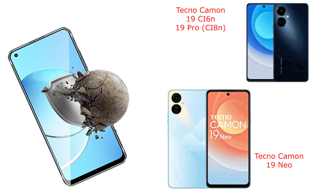 Защитное стекло DefenzoGlass для Tecno Camon 12 (CC7), Camon 12 Air CC6 – двойная прочность Киев - изображение 3