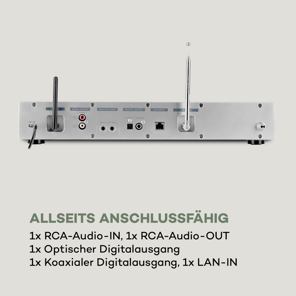 ITuner 320 BT цифровой hi-fi тюнер Spotify Connect Управление приложением BT серебристый серебристый Ровно - изображение 10