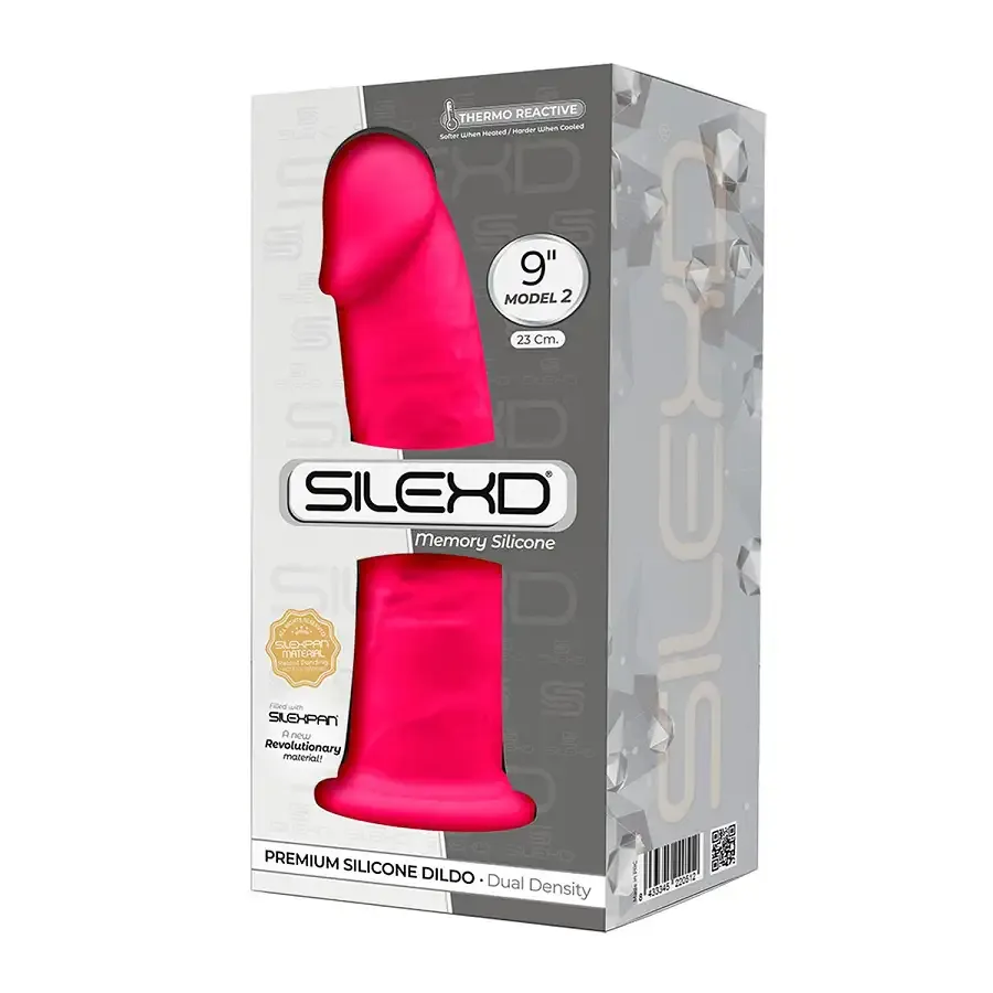 Фалоімітатор SilexD Oscar Pink (MODEL 2 size 9in), двошаровий, силікон + Silexpan, діаметр 5,4см Львів - фото 3