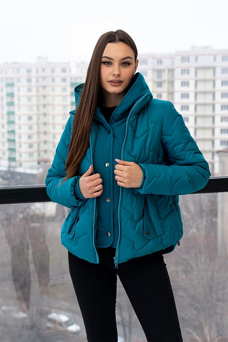 Женская стильная стёганная куртка весна-осень . 44-54р Киев - изображение 5