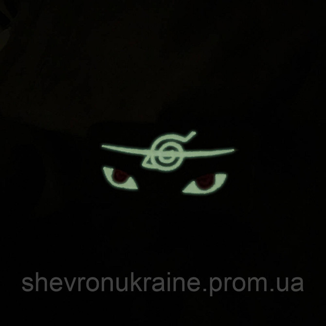 Шеврон що світиться Ітачі Учіха (Форма прямокутна. На липучці) Розмір 4x8см Київ - фото 8