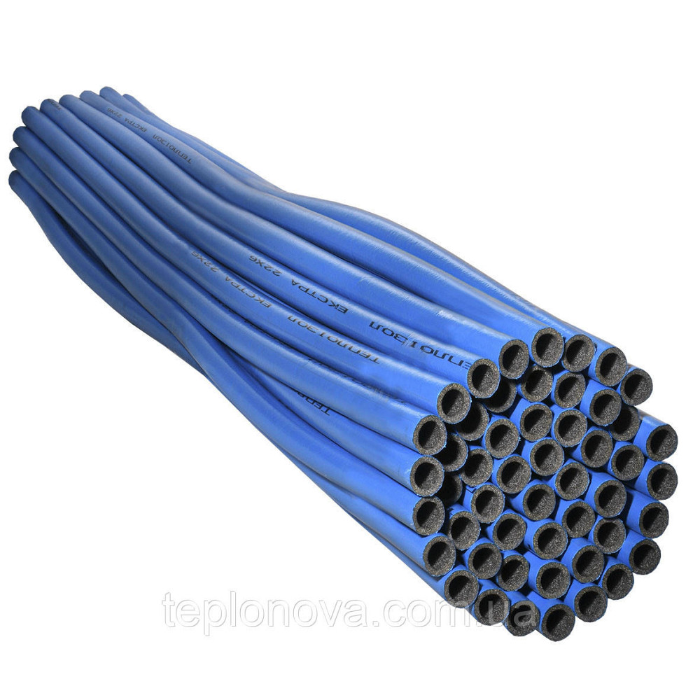 Утеплитель  EXTRA синий для труб (6мм), ф22 ламинированный Теплоизол Черновцы - изображение 2