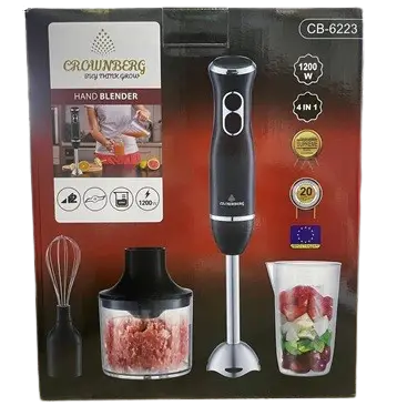Блендер Crownberg СВ-6223 4в1 1200 Вт універсальний кухонний комбайн (8) Одеса - фото 1