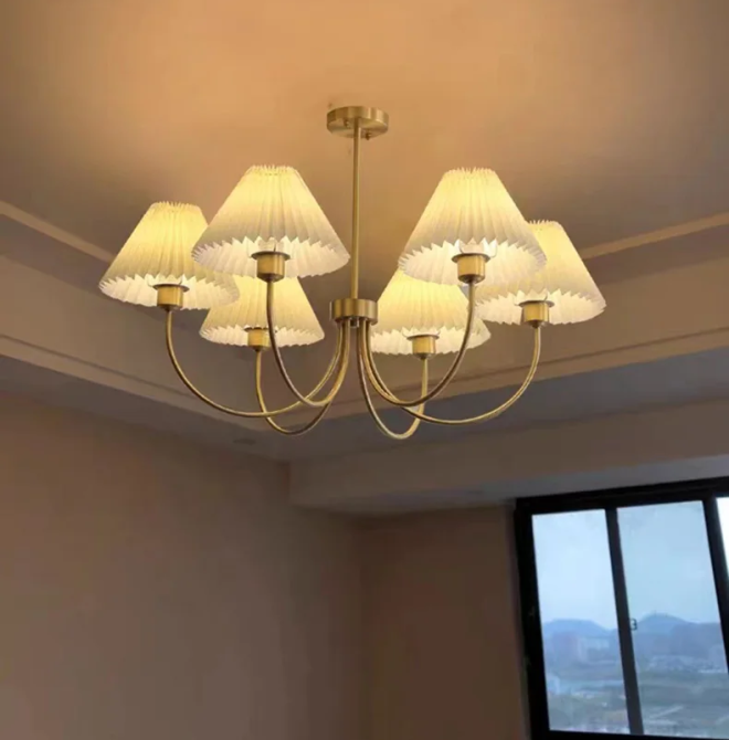 Светодиодная люстра Звон cx911 (Золотая) на 6 плафонов Винница - изображение 6