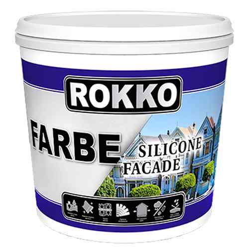 Силіконова фасадна фарба ROKKO (стійка до вологого стирання) 10 л Киев