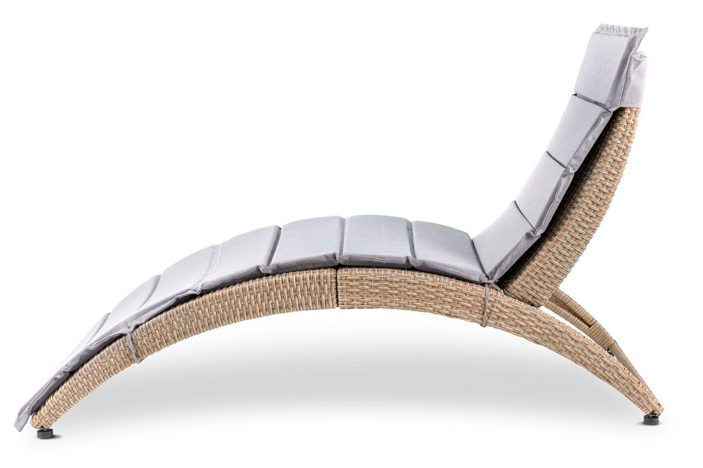 Садовий шезлонг Di Volio Ciampino бежево/сірий Киев - изображение 5