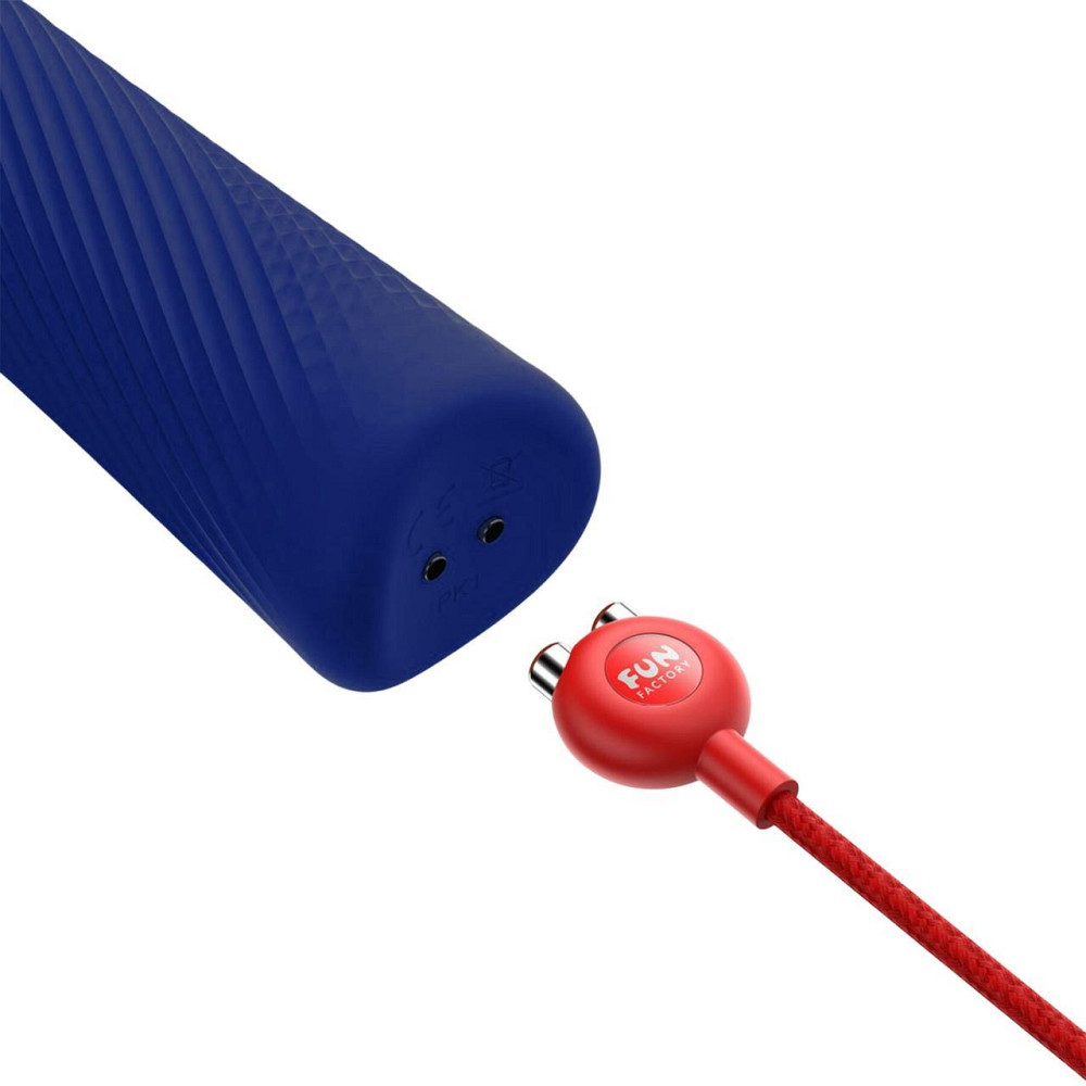 Вибромассажер Fun Factory VIM Vibrating Wand midnight blue, супермощный и легкий, до 6 часов работы Sex Aura Киев - изображение 7