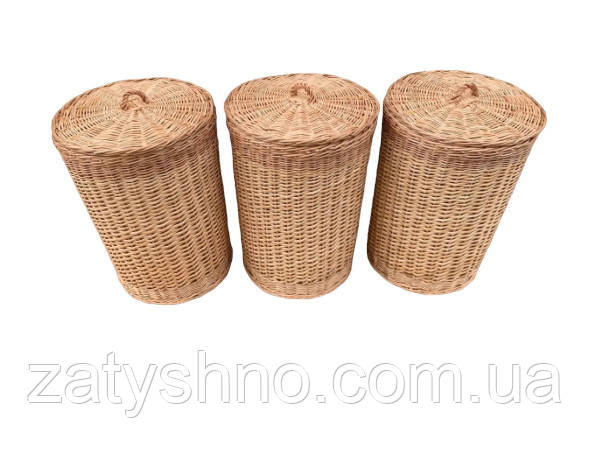 Скриня бочка плетена з лози з кришкою Київ - фото 1