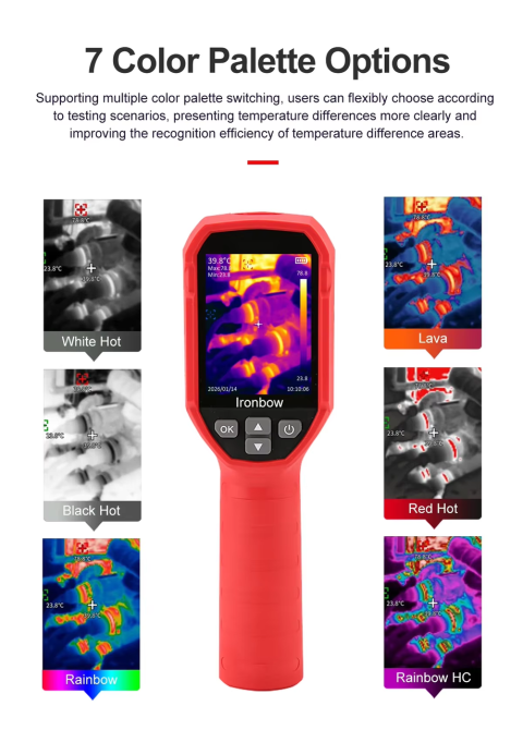Тепловізійна камера Uni-T UTi120S+ Plus (до 550 °C) з роздільною здатністю 240x180 Червоний Київ - фото 7