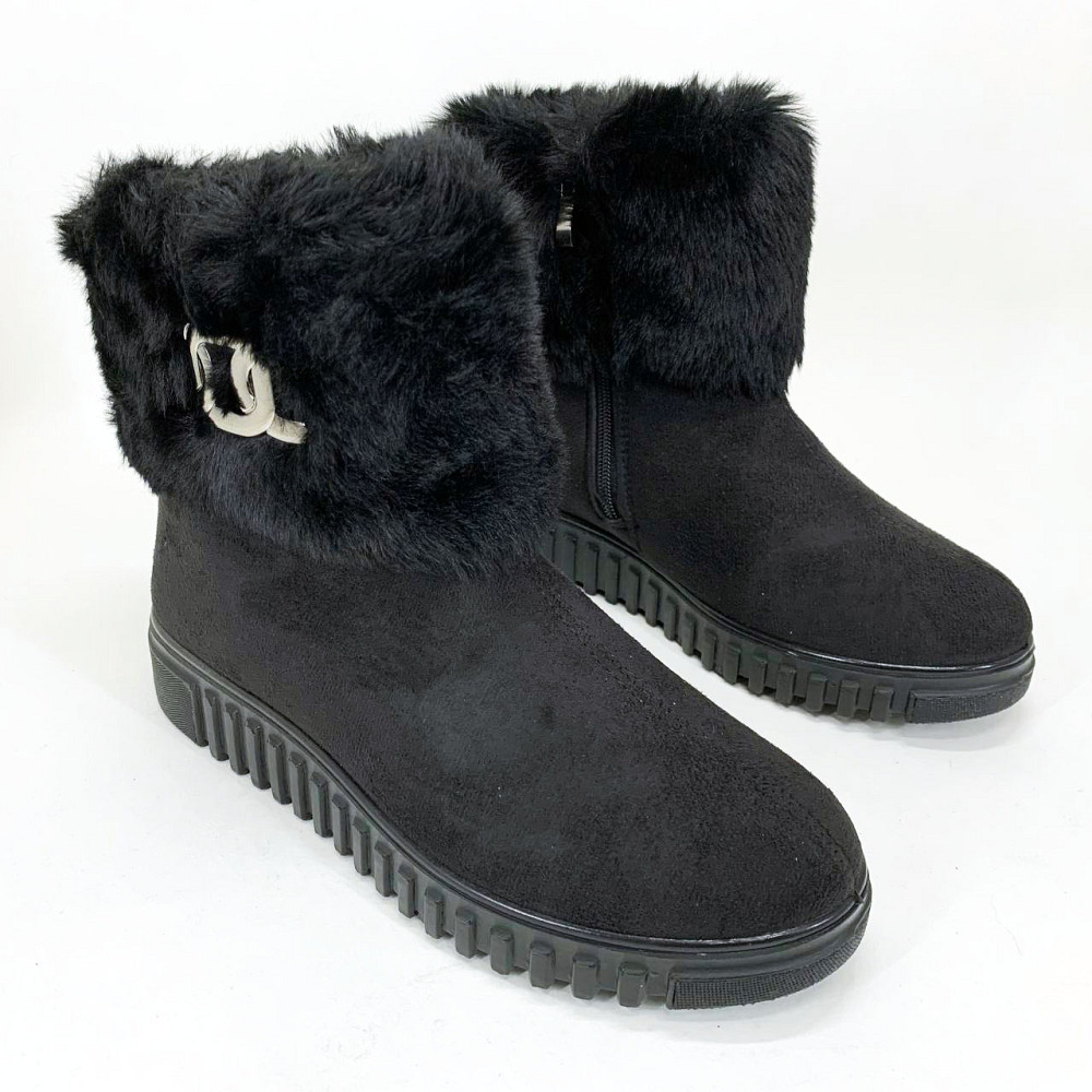 Жіночі бурки на липу жіночі, Бурки жіночі, чорні зимові калоші Теплі тапочки чуні PX-27 Львів - фото 6