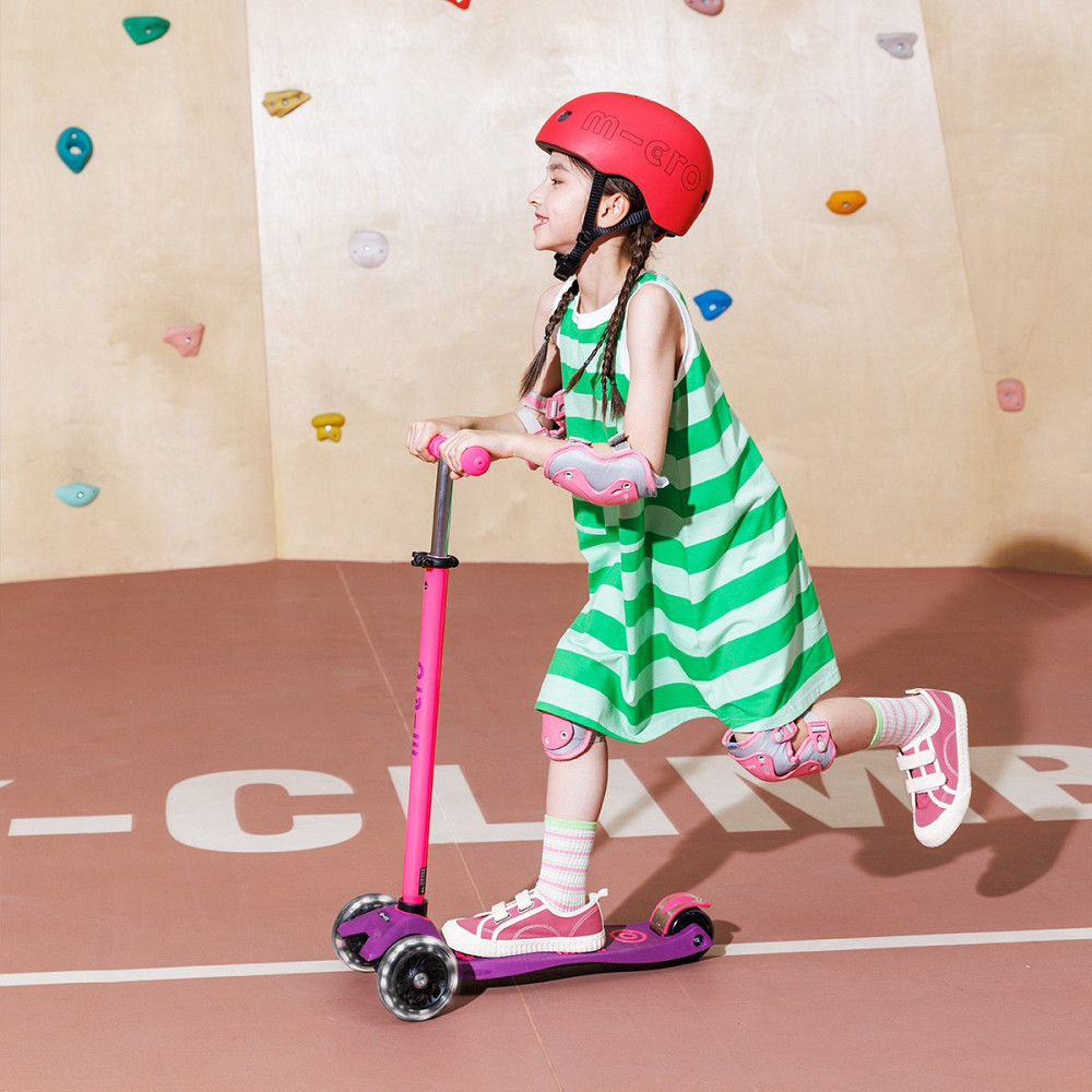 Самокат Micro серії Maxi Deluxe Neon LED – Ультра рожевий Дніпро - фото 7