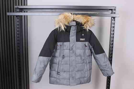 Зимняя курточка для мальчика подростка варенка на холофайбере на 8,9,10,11,12 лет Николаев