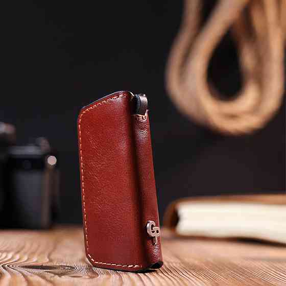 Зручна шкіряна ключниця Grande Pelle 11392 Коричневий Київ
