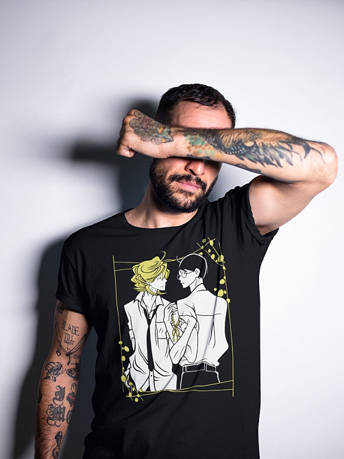 Футболка для хлопчика з аніме принтом Доукйуусеі Классматес Манга Хікару оверсайз (зріст від 165 до 180) Чорний AnimeJ0282m Дніпро - фото 3