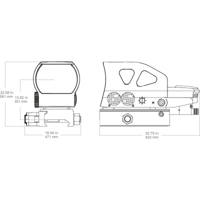 Коліматорний приціл Vector Optics Z4 1x23х34 (RDSL26) Вінниця - фото 3