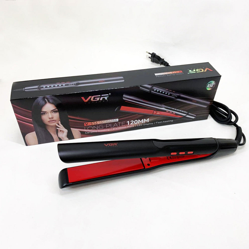 Випрямляч для волосся для створення гофре, Ергономічна праска-випрямляч Випрямляч волосся паровий OW-65 Івано-Франківськ - фото 6