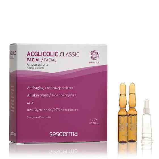 Ампули з гліколевою кислотою SeSDerma Acglicolic Classic Ampoules Forte 5*2 мл Дніпро