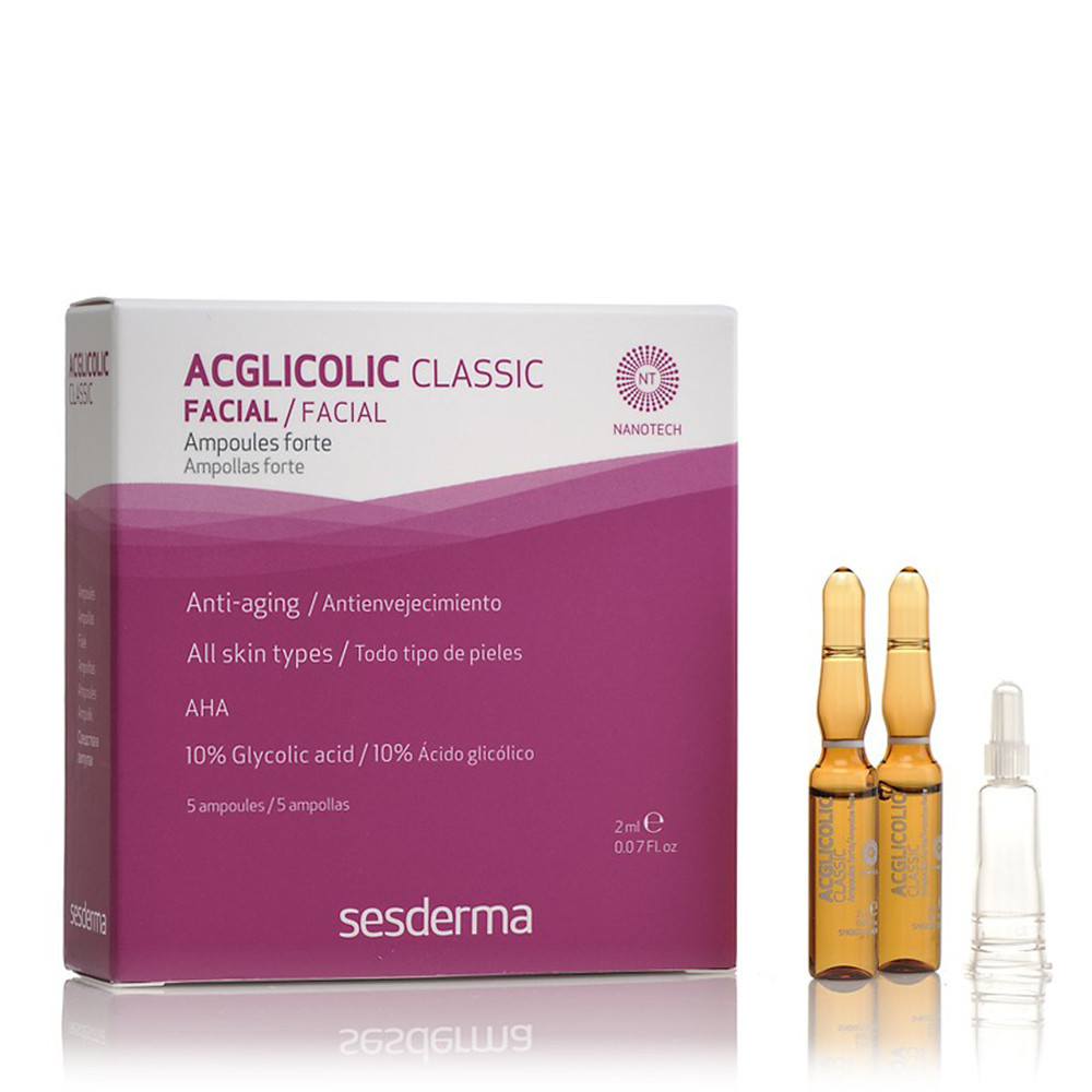 Ампули з гліколевою кислотою SeSDerma Acglicolic Classic Ampoules Forte 5*2 мл Дніпро - фото 1