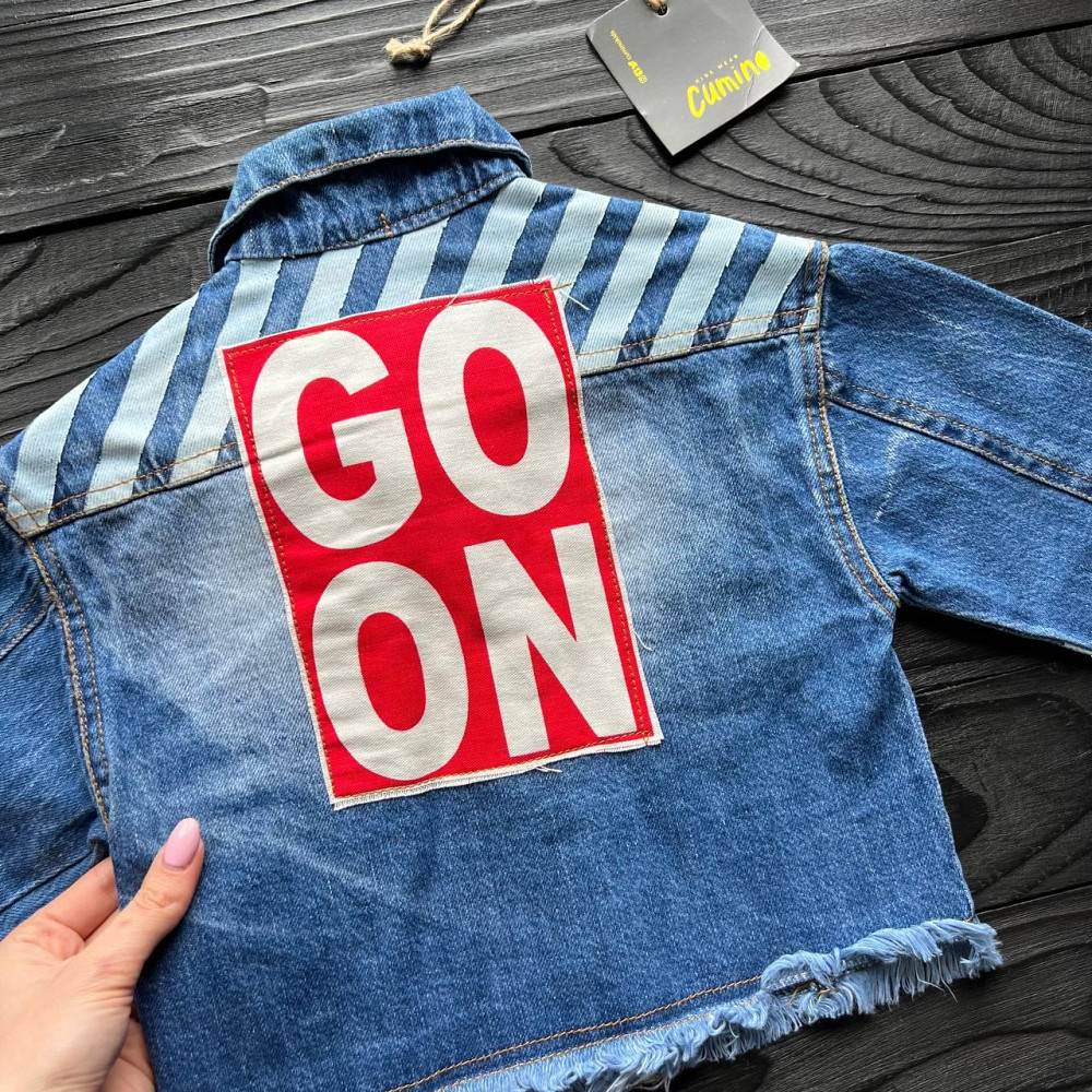 Дитяча Куртка Джинсовка Cumino Синя 92-98 пакунок малюка Киев - изображение 4