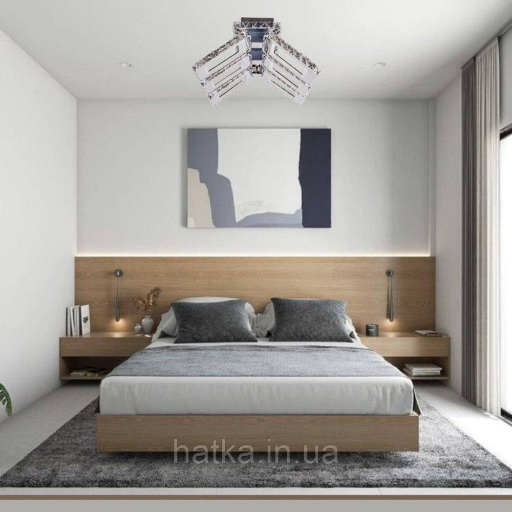 Люстра світлодіодна акрилова Sirius 2926-6 240W+48W Київ - фото 2