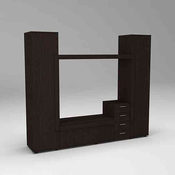 Стенка в гостиную под ТВ Эхо-2, Венге Магия, 2160х420х1850 Львов