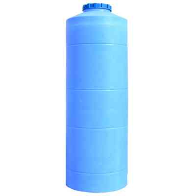 Ємність для води Пласт Бак вертикальна харчова 1000 л вузька синя (12438) Вінниця