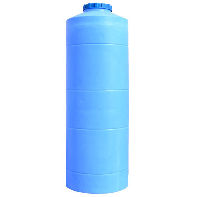 Емкость для воды Пласт Бак вертикальная пищевая 1000 л узкая синяя (12438) Винница - изображение 1