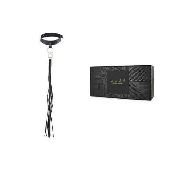 Чокер Bijoux Indiscrets MAZE — Tassel Chocker Black Sex Aura Київ