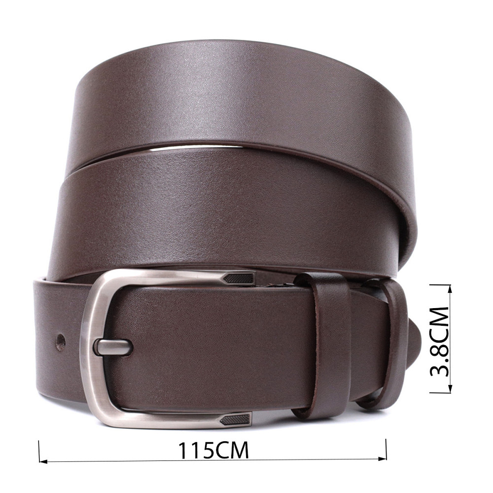 Стильний чоловічий ремінь із натуральної шкіри Vintage 20805 Коричневий Київ - фото 3