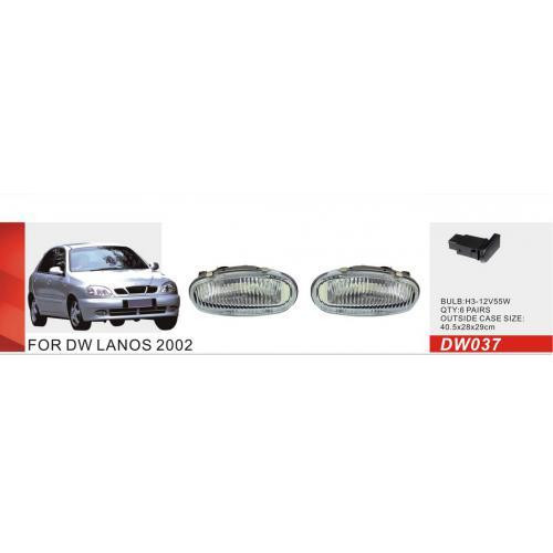 Дополнительные фары для Daewoo Lanos 2002 DW-037W H3 12V 55W с кнопкой Харьков - изображение 2