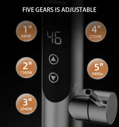 Проточный водонагреватель Mixxus Electra 570-EF GRAPHITE 3,4kW цвет графит с гибким изливом и индикатором температуры (MI6642) Черновцы