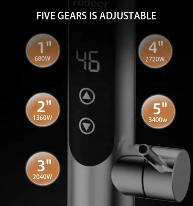 Проточный водонагреватель Mixxus Electra 570-EF GRAPHITE 3,4kW цвет графит с гибким изливом и индикатором температуры (MI6642) Черновцы - изображение 2