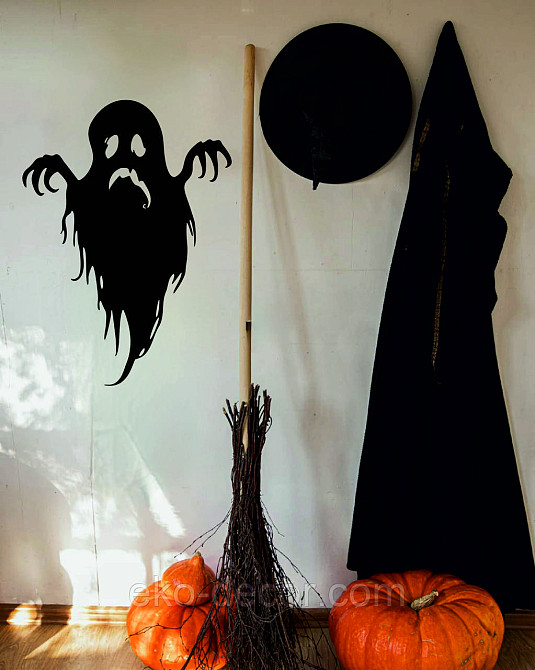 Декоративное настенное Панно «Привидение», Декор на стену 110*80 см, Черный Киев - изображение 5