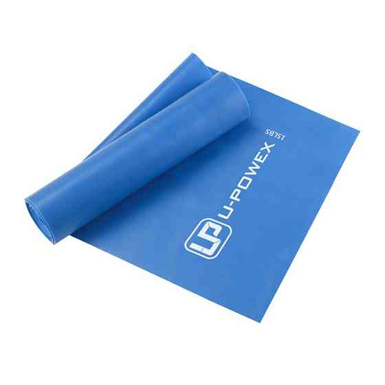 Стрічка-еспандер для фітнесу та реабілітації U-POWEX Fitness band 0.4мм. (6.8 кг) Blue Кам'янське