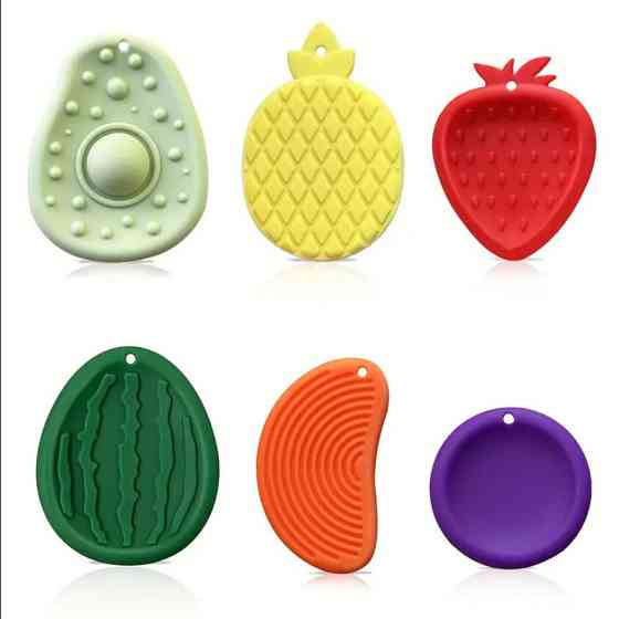 Сенсорні іграшки-камінці антистрес для заспокоєння – набір 6 шт Київ