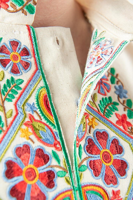 Вишиванка чоловіча, натуральна лляна, льон Юра Одяг, топ Київ - фото 3