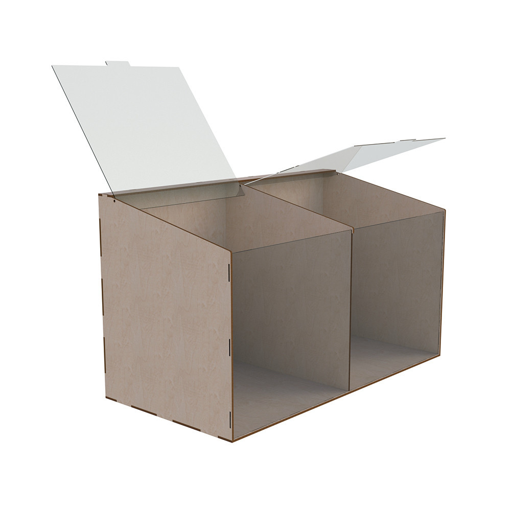 Диспенсер EKOSTAR для конфет, снеков, орехов, крупы на 2 ячейки Киев - изображение 5