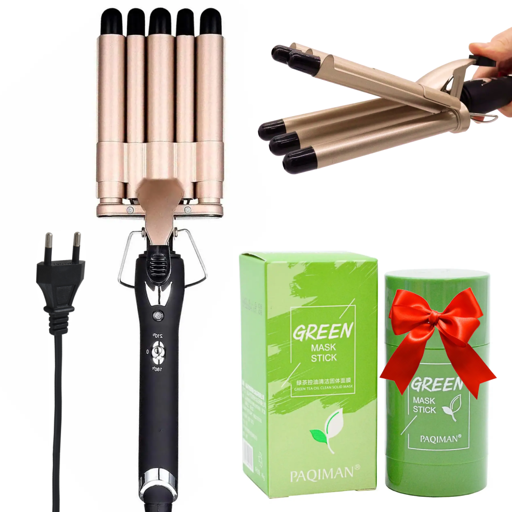 Плойка для завивки волос Geemy GM-2933 + Подарок Маска для лица PAQIMAN / Плойка волна Киев - изображение 1