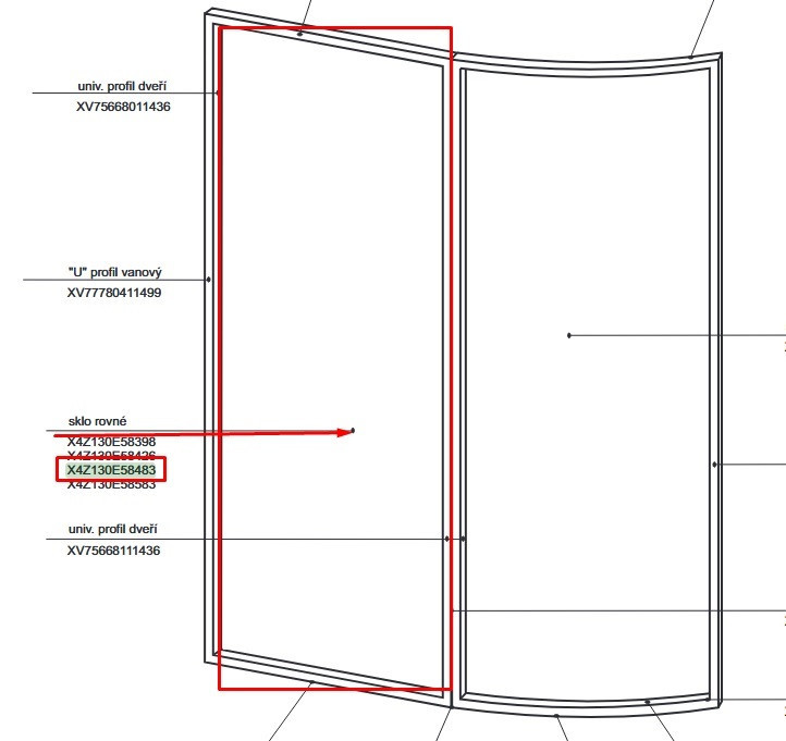 X4Z130E58483 Скло Transparent Київ - фото 1