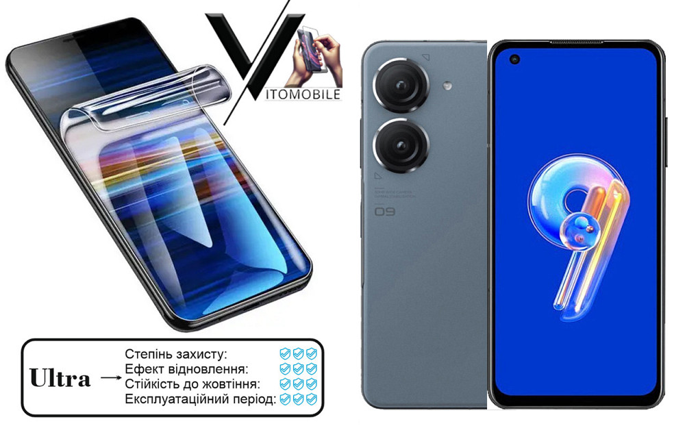 Полиуретановая пленка Ultra для Asus Zenfone 9 – минимальная толщина, максимальная защита! Киев - изображение 1