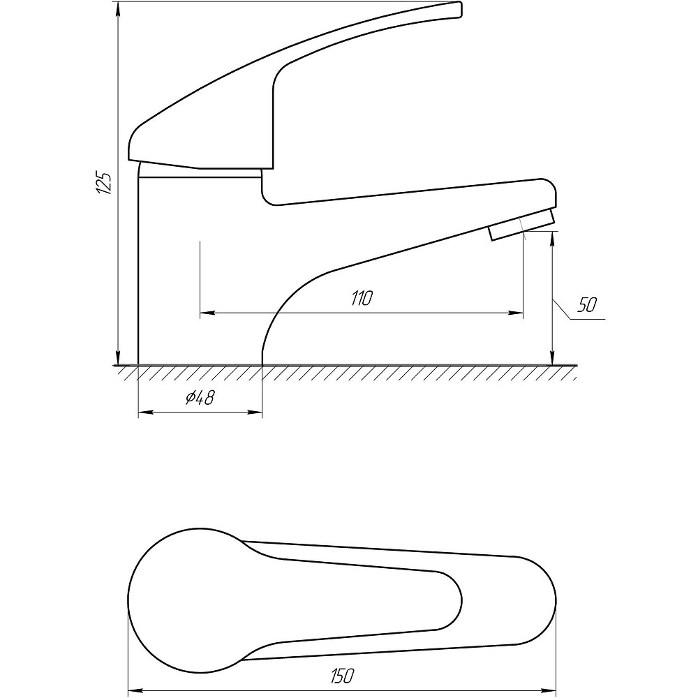 Змішувач для умивальника Globus Lux Solly GLSO-0101-WH Київ - фото 7