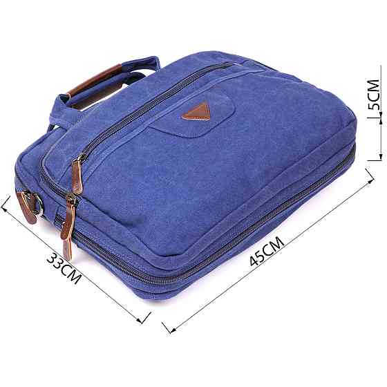 Сумка текстильна для ноутбука Cиня (Vintage) Київ