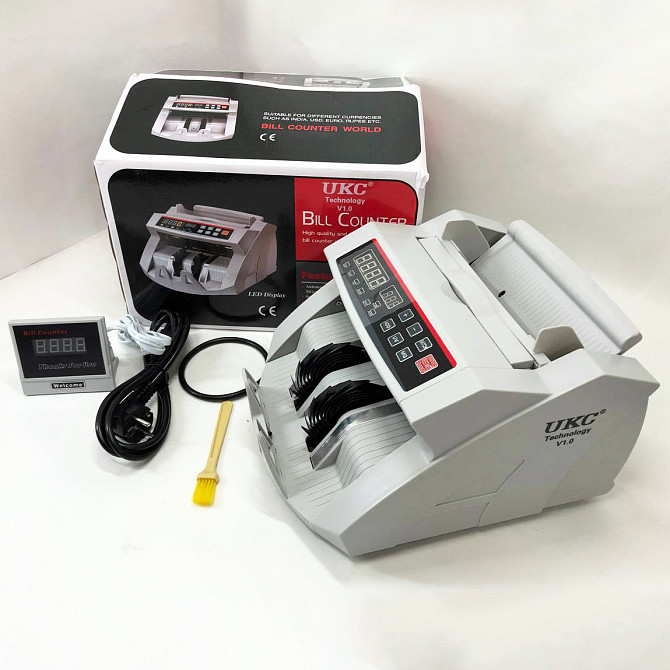 Машинка для счёта денег Bill Counter UKC MG-2089, Счетная машинка для банкнот XW-911 с детектором Киев - изображение 7