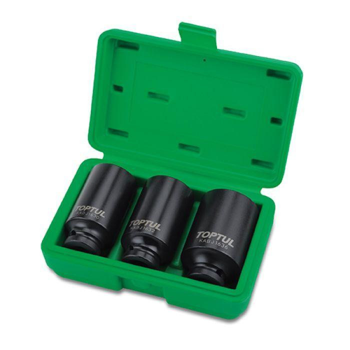 Набор ударных головок длинных для ступичных гаек TOPTUL 1/2