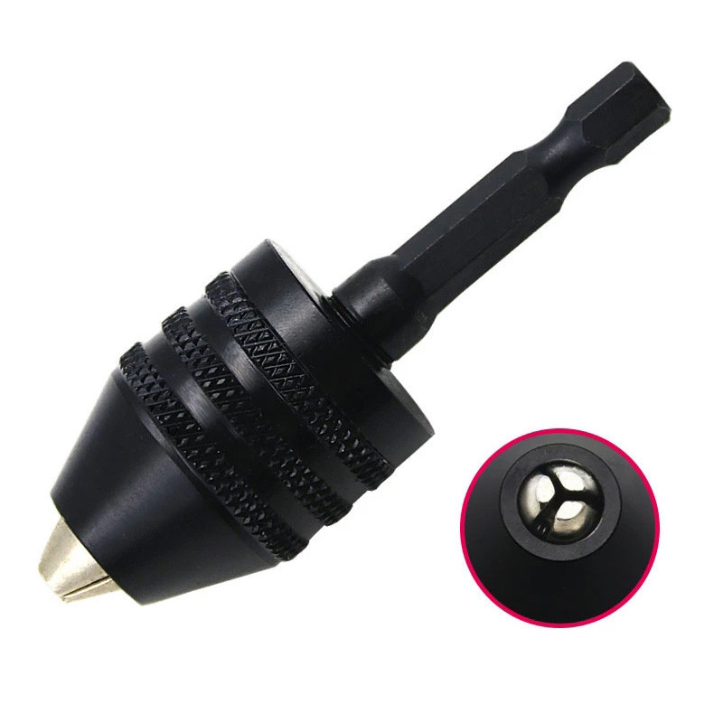 Швидкозажимний патрон 0.3-6.5мм для дрелі та шуруповерта Київ - фото 7