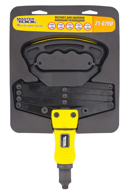 MASTERTOOL Пістолет для заклепок MASTERTOOL важільно-складний 280-750 мм CrMo Ø 2.4/3.2/4.0/4.8 Коломия - фото 3