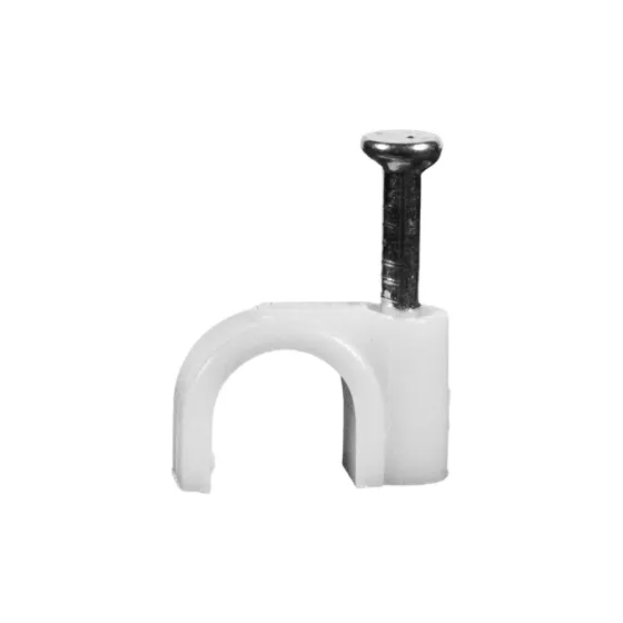 Скоба з цвяхом E-NET 6 мм біла, 100 штук (94-00322) Київ