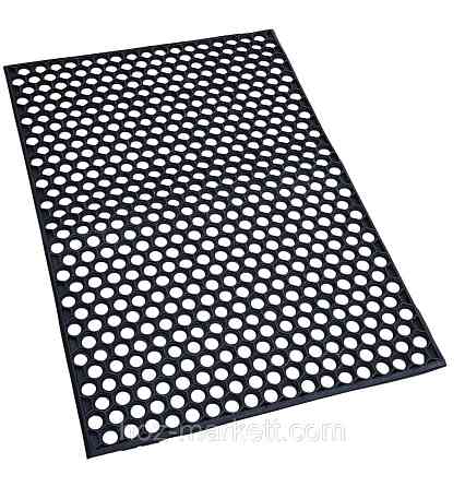 Килимок 120х80х1 см гумовий брудозахисний сота чорний Харків